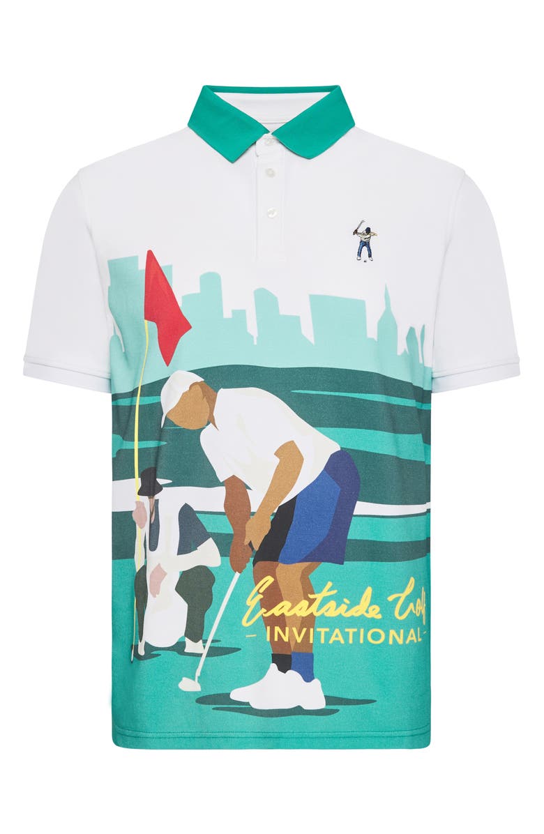 Eastside Golf Graphic Piqué Polo, Main, color, 