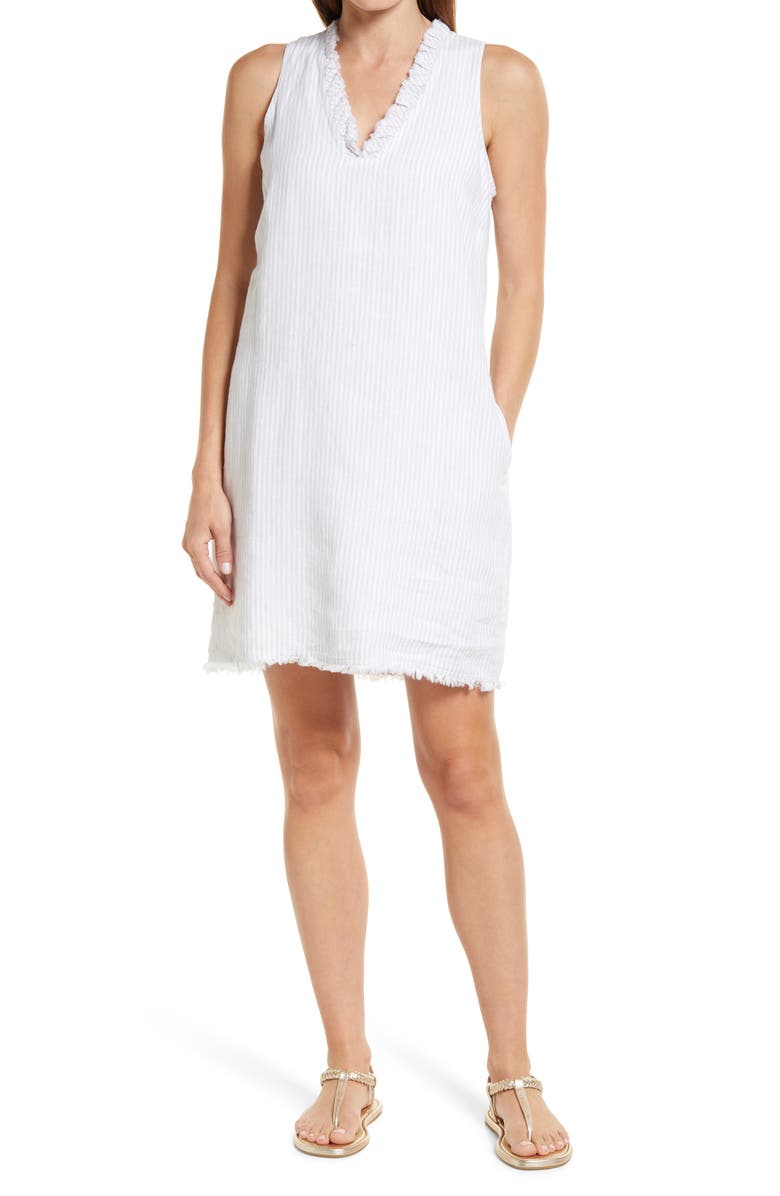 Tommy Bahama Cabana Stripe Sleeveless Shift Dress, Main, color,