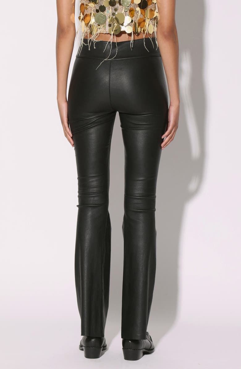 Walter Baker Lexie Leather Flare Leg Pants, Alternate, color, 