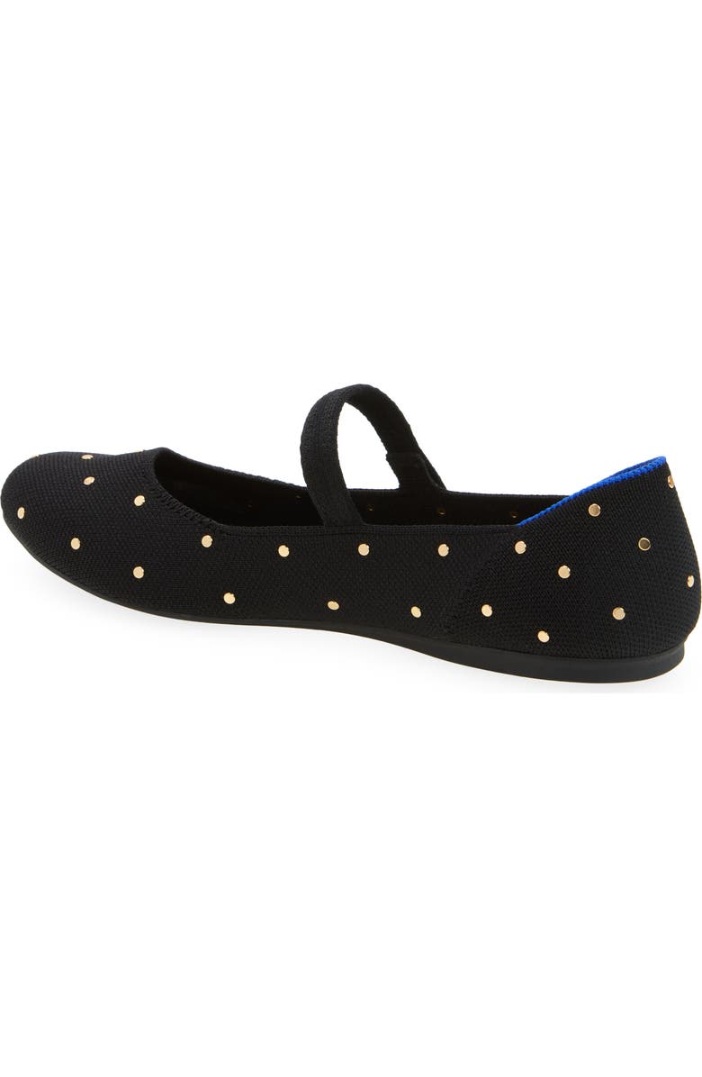 Rothy's The Square Mary Jane Flat, Alternate, color, Studded Black