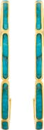 Jan Leslie Inside Out Hoop Earring Set In Sterling With 18K Gold Overlay