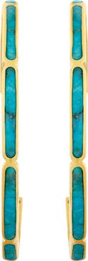 Jan Leslie Inside Out Hoop Earring Set In Sterling With 18K Gold Overlay