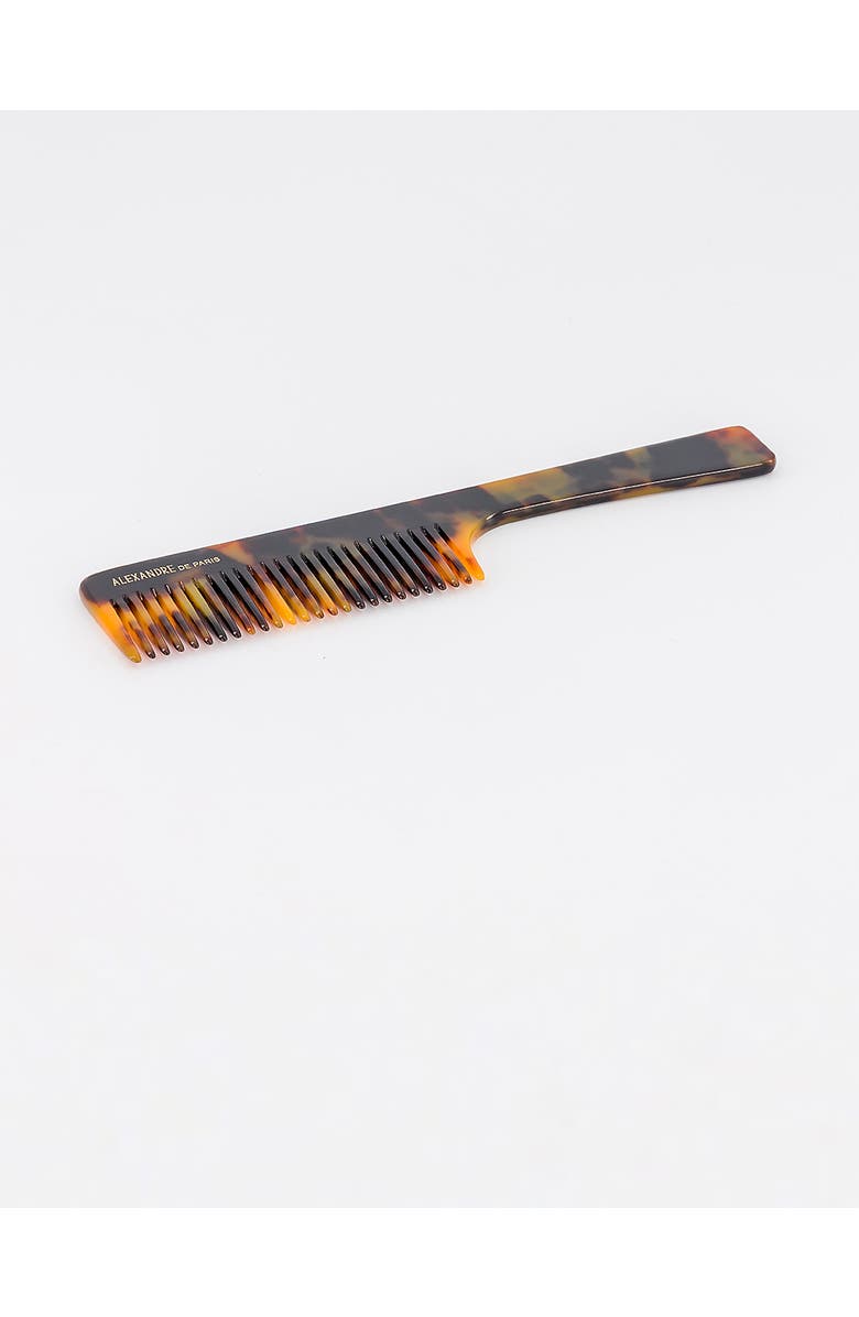 Alexandre de Paris Chambord Acetate Tortoiseshell Hair Comb, Alternate, color, Tortoiseshell