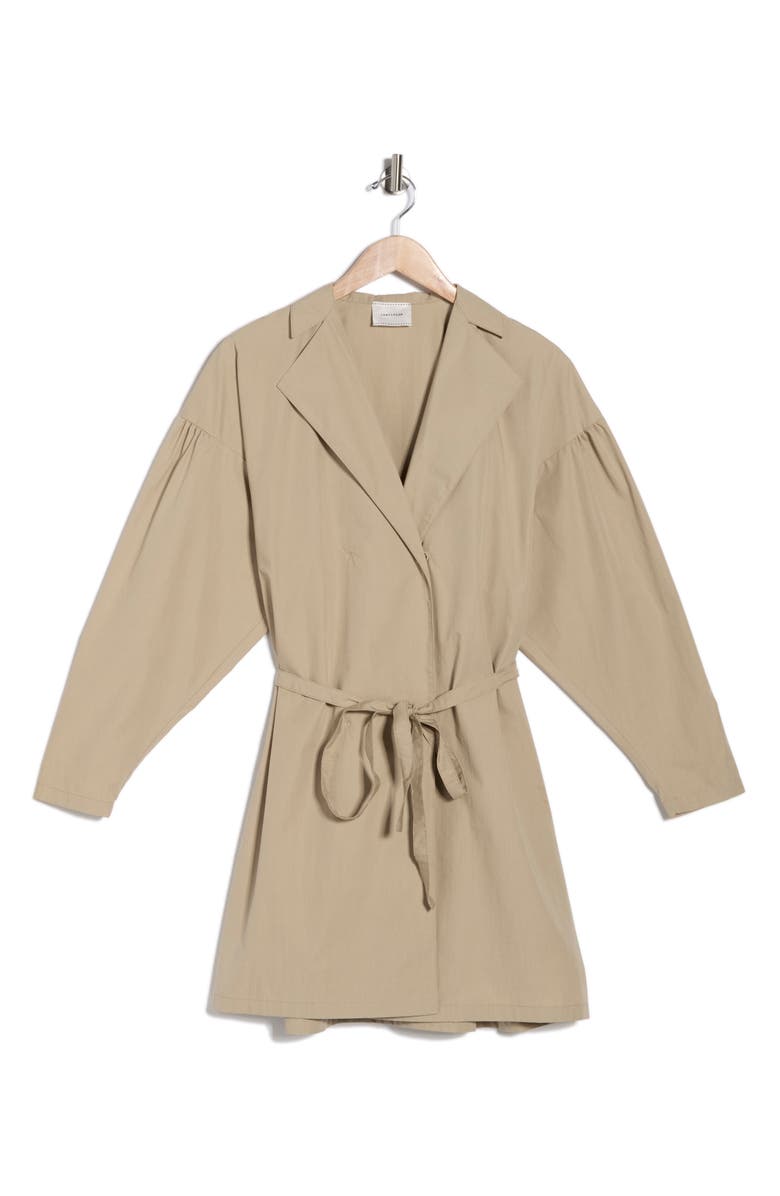 Longchamp Long Sleeve Trench Minidress, Alternate, color,