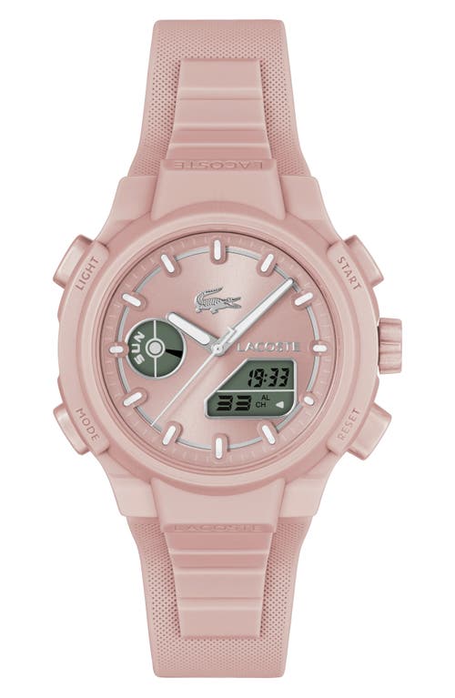 LACOSTE LACOSTE LC33 SILICONE STRAP WATCH, 40MM