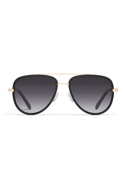 Quay aviators black best sale