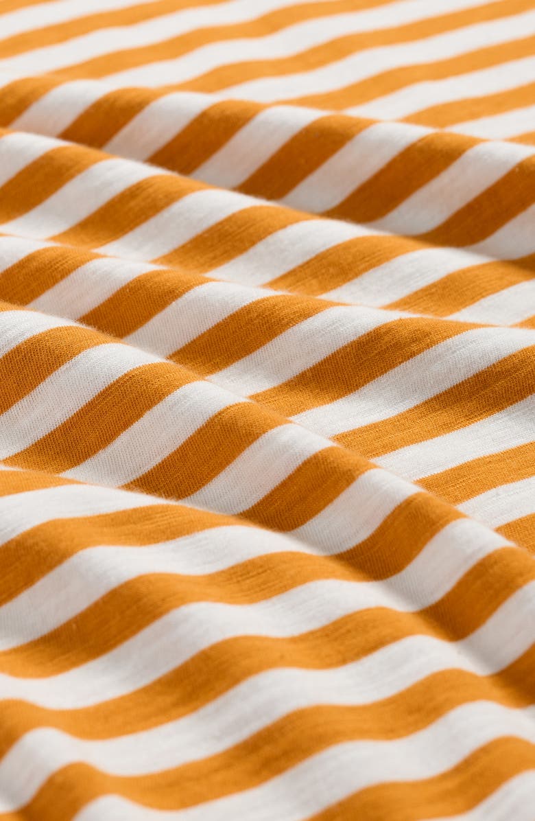 Seasalt Cornwall Bryher View Stripe Organic Cotton T-Shirt, Alternate, color, Mini Cornish Daylily Chalk