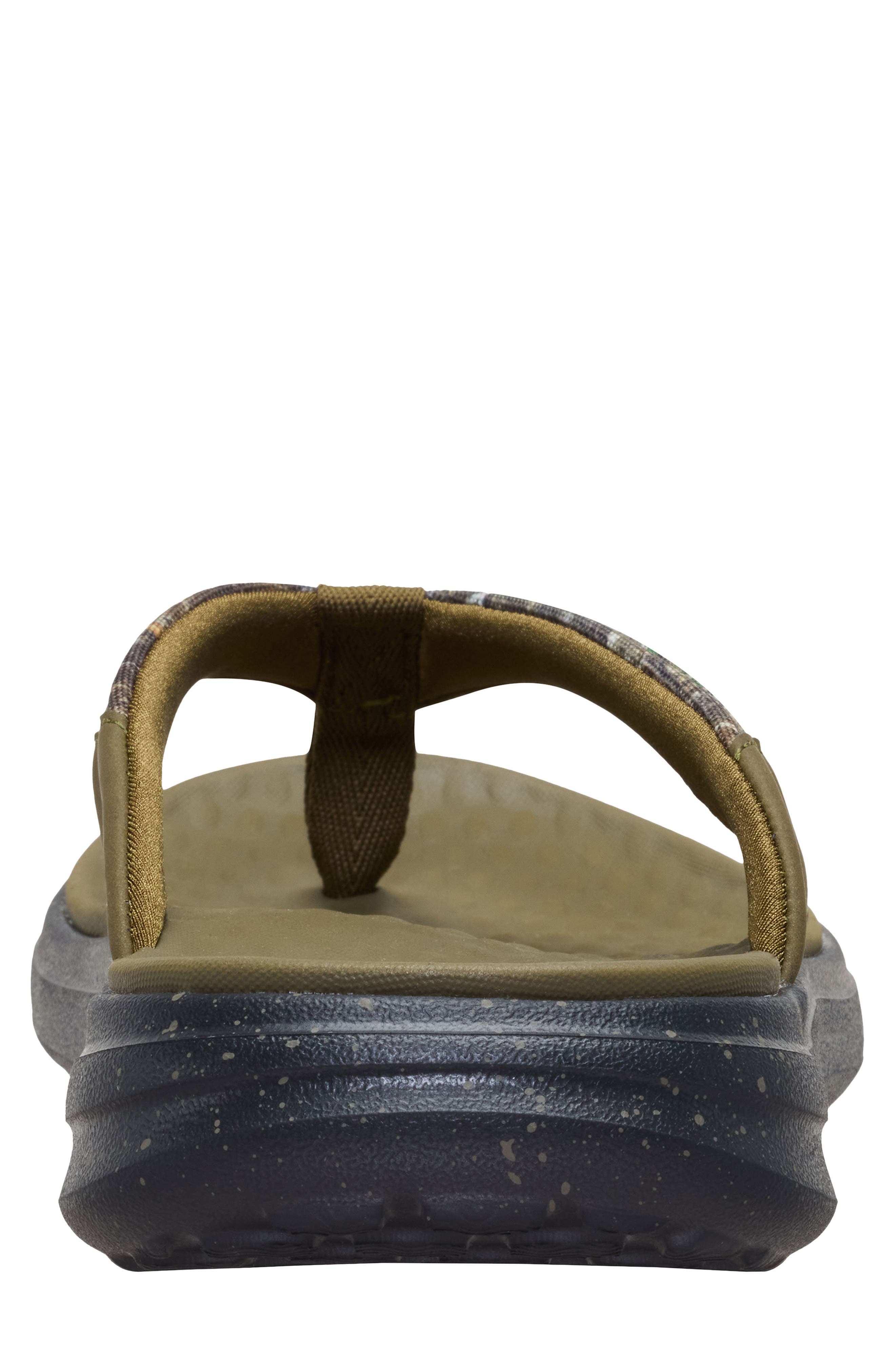 Hey Dude Finn RealTree Flip Flop, Alternate, color, Green