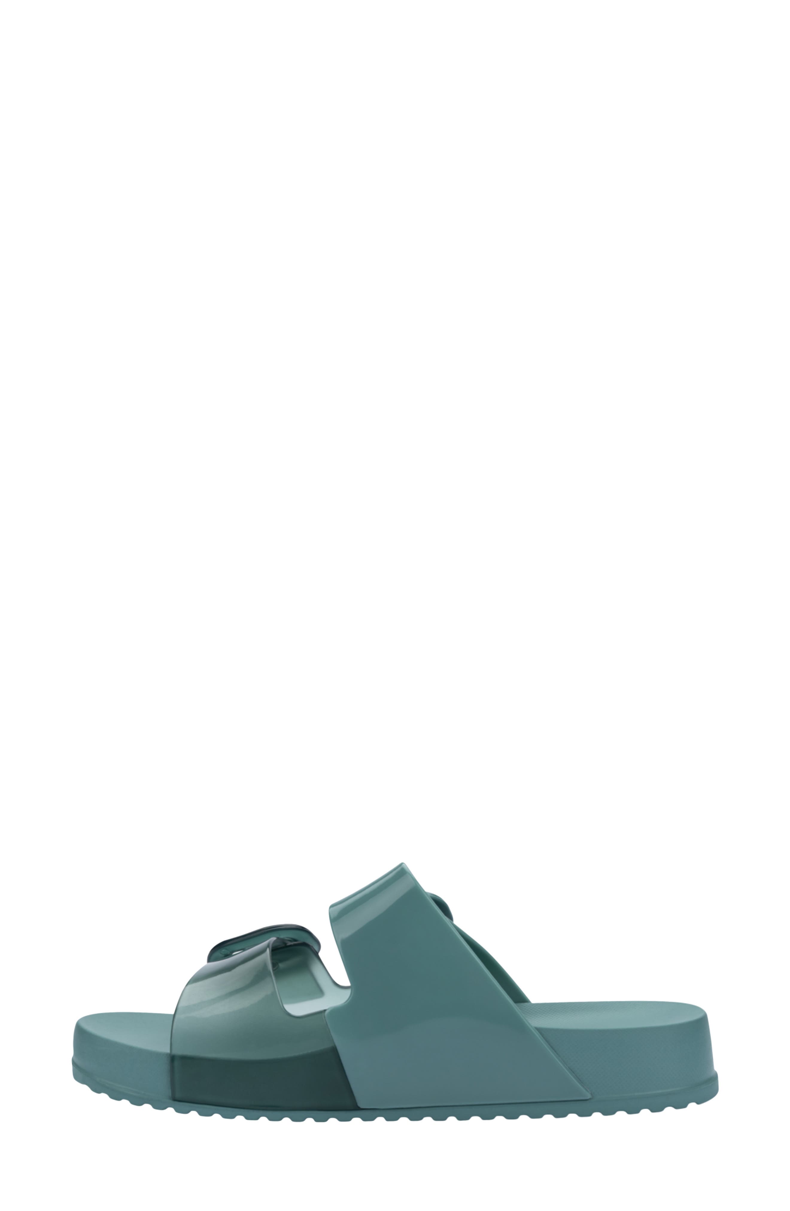 Cozy Buckle Slide Sandal, Alternate, color, GREEN