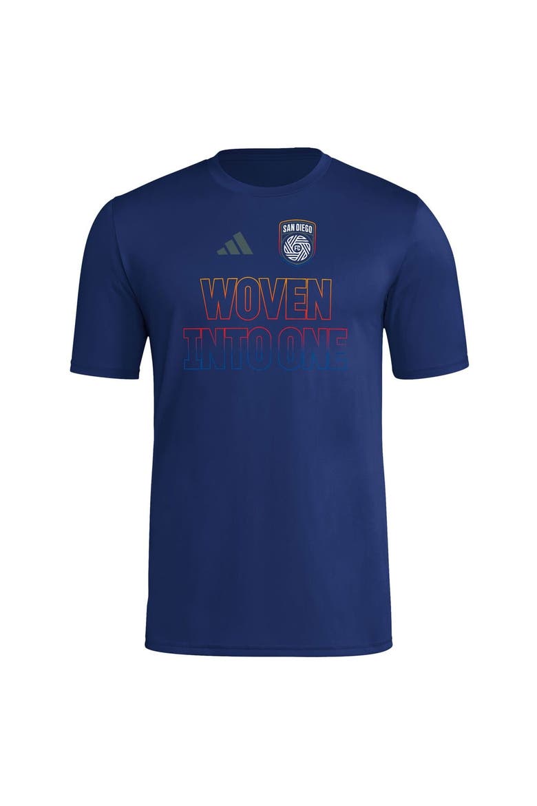 Men's adidas  Navy San Diego FC 2025 Jersey Hook AEROREADY T-Shirt, Alternate, color, Navy