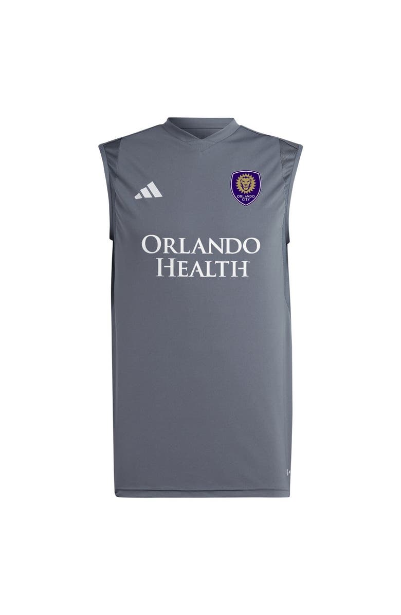 adidas Men's adidas Gray Orlando City SC 2024 Sleeveless Training Jersey, Alternate, color, Gray