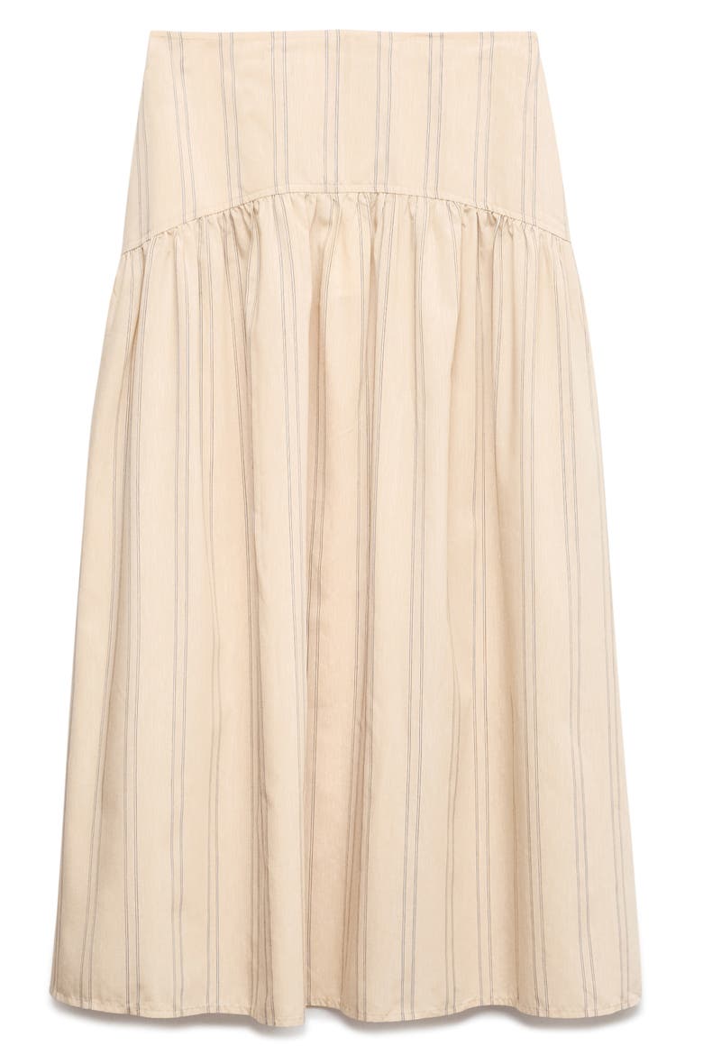 Stripe Midi Skirt, Alternate, color, NATURAL MULTI