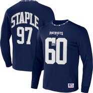 STAPLE Men's NFL x Staple Navy New England Patriots Core Team Long Sleeve T-Shirt