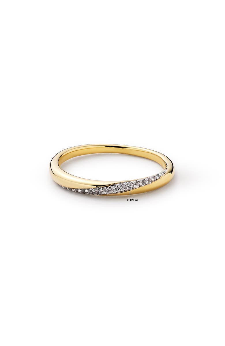 Ana Luisa Kira Pavé Ring, Alternate, color, Gold / Clear