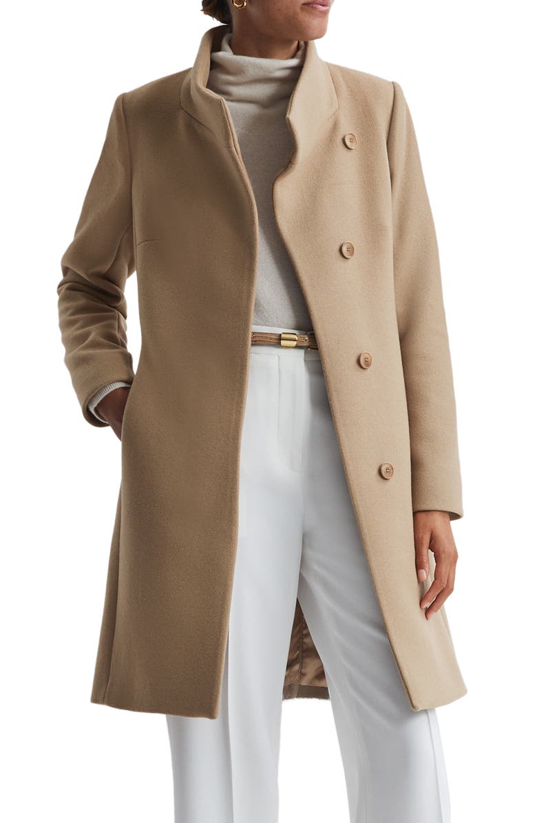 Reiss Mia Wool Blend Coat, Main, color, 