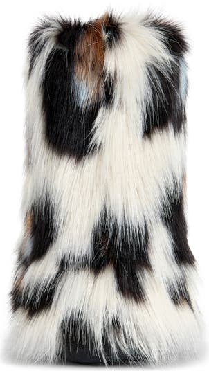 Albert Leopard Print Faux Fur Bootie