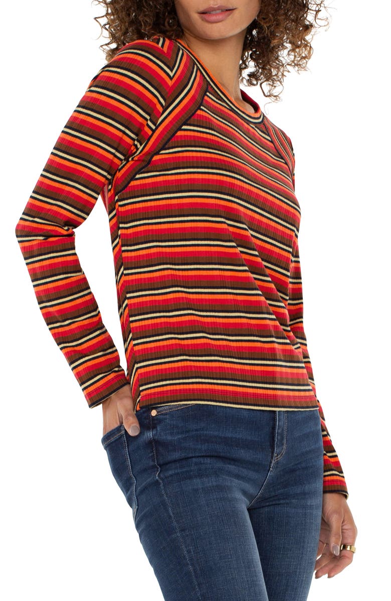Liverpool Stripe Rib Top, Alternate, color,