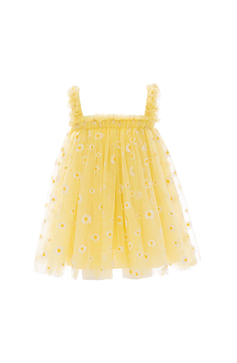 Mimi Tutu Solenne Daisy Ruffle Dress, Main, color, Yellow