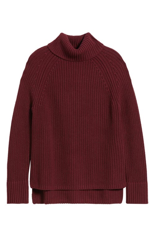 525 Stella Cotton Turtleneck Sweater In Red
