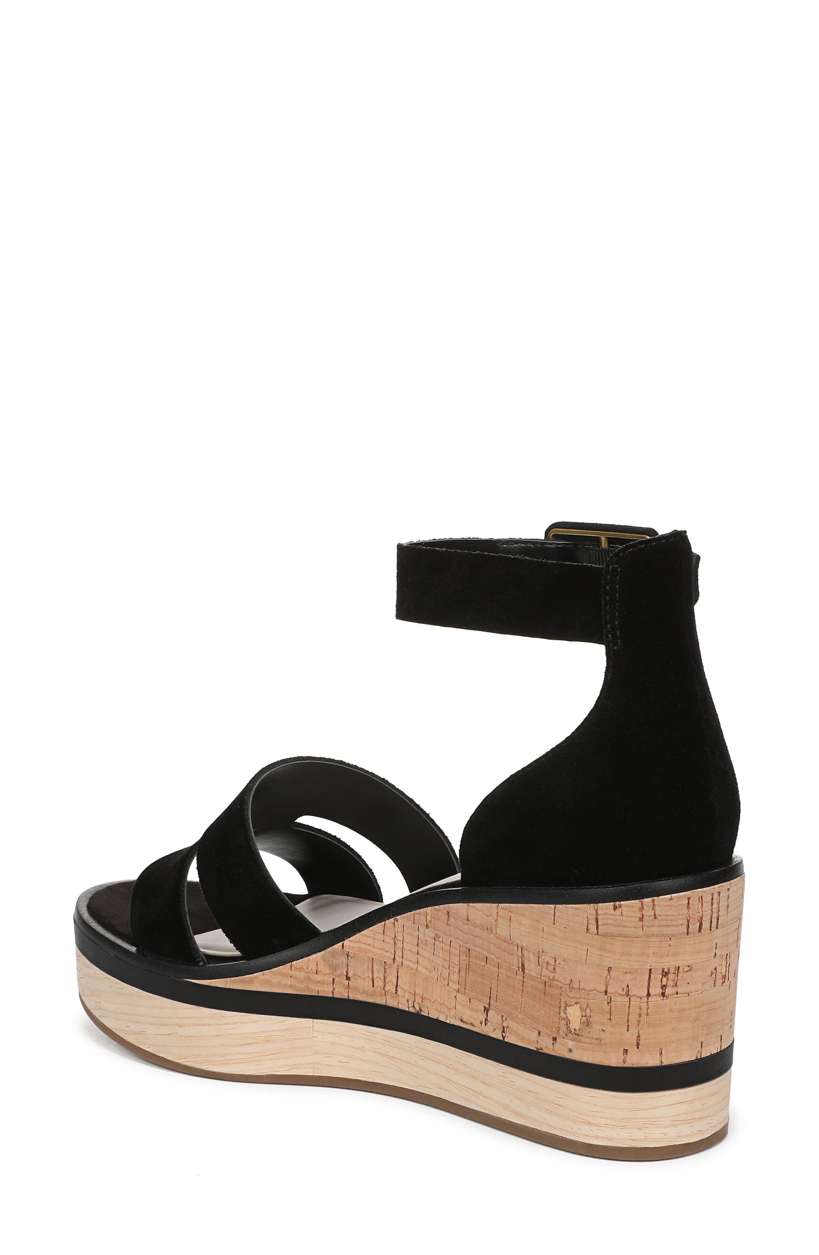 Franco Sarto Madaya Platform Wedge Sandal, Alternate, color, Black