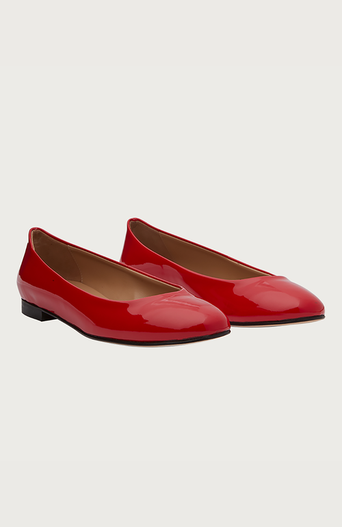 Andrea Carrano Baby Ballet Flat In Red