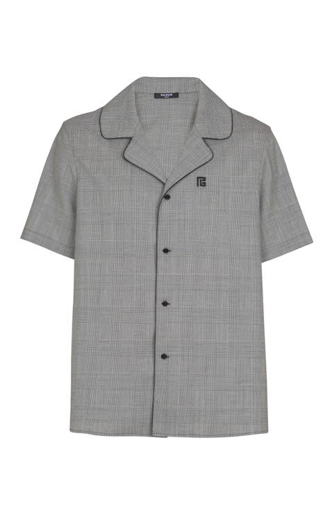 Short-sleeved Prince of Wales shirt