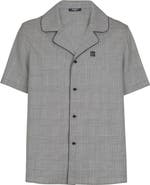 Balmain Short-sleeved Prince of Wales shirt