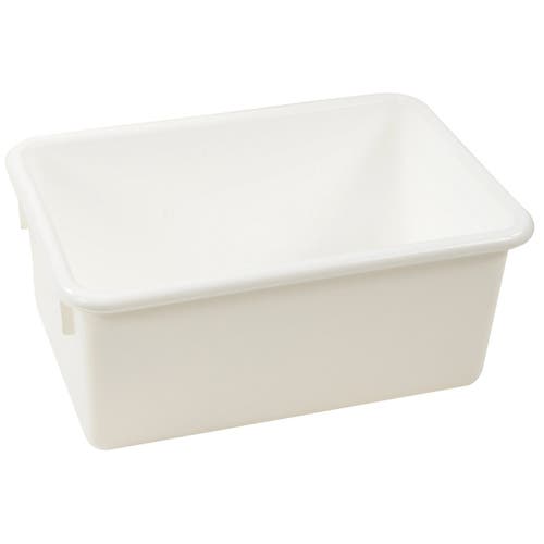 Kaplan Early Learning Company White Colored Storage Bin In White