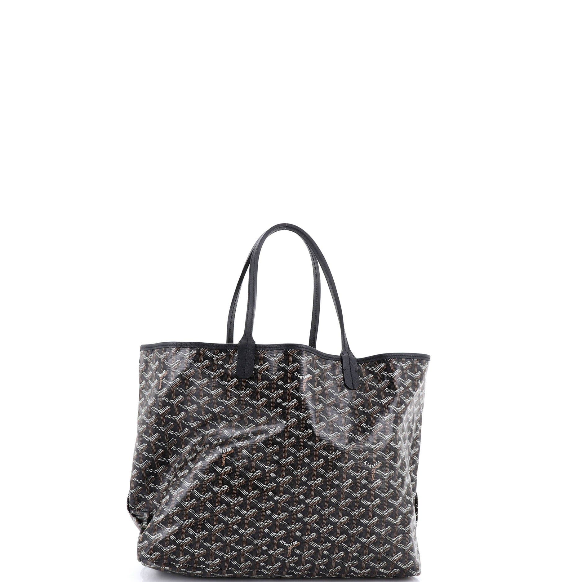 Pre-Owned Goyard Saint Louis Tote Coated Canvas PM, Alternate, color, Black