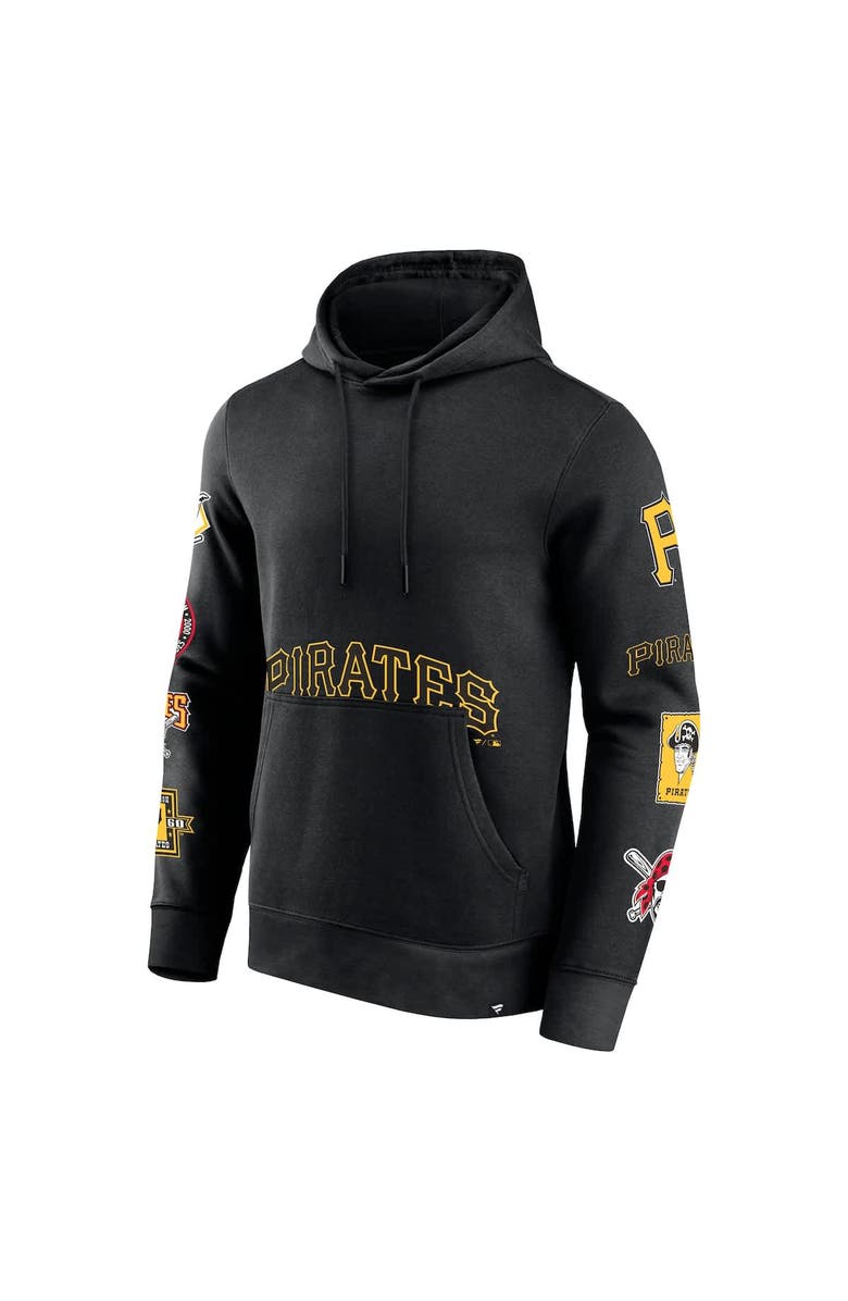 FANATICS Men's Fanatics Black Pittsburgh Pirates Wild Winner Pullover Hoodie, Alternate, color, Black