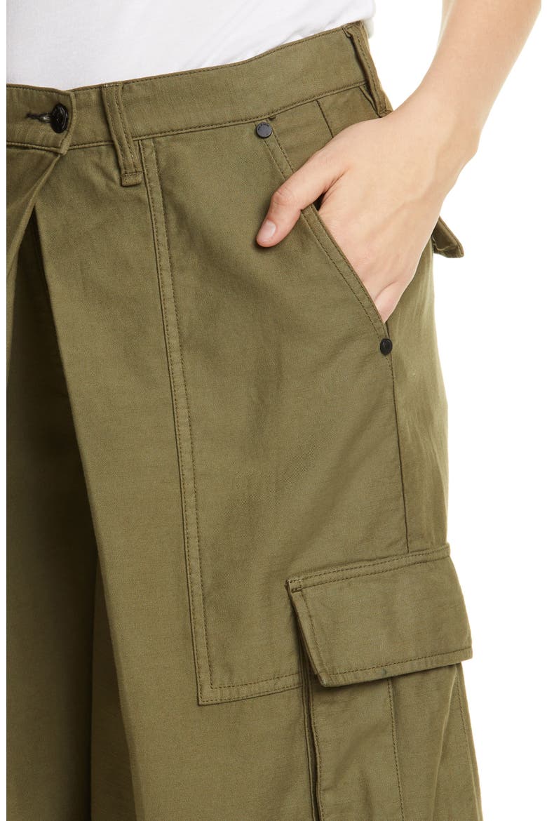 Cargo Culottes, Alternate, color, OLIVE