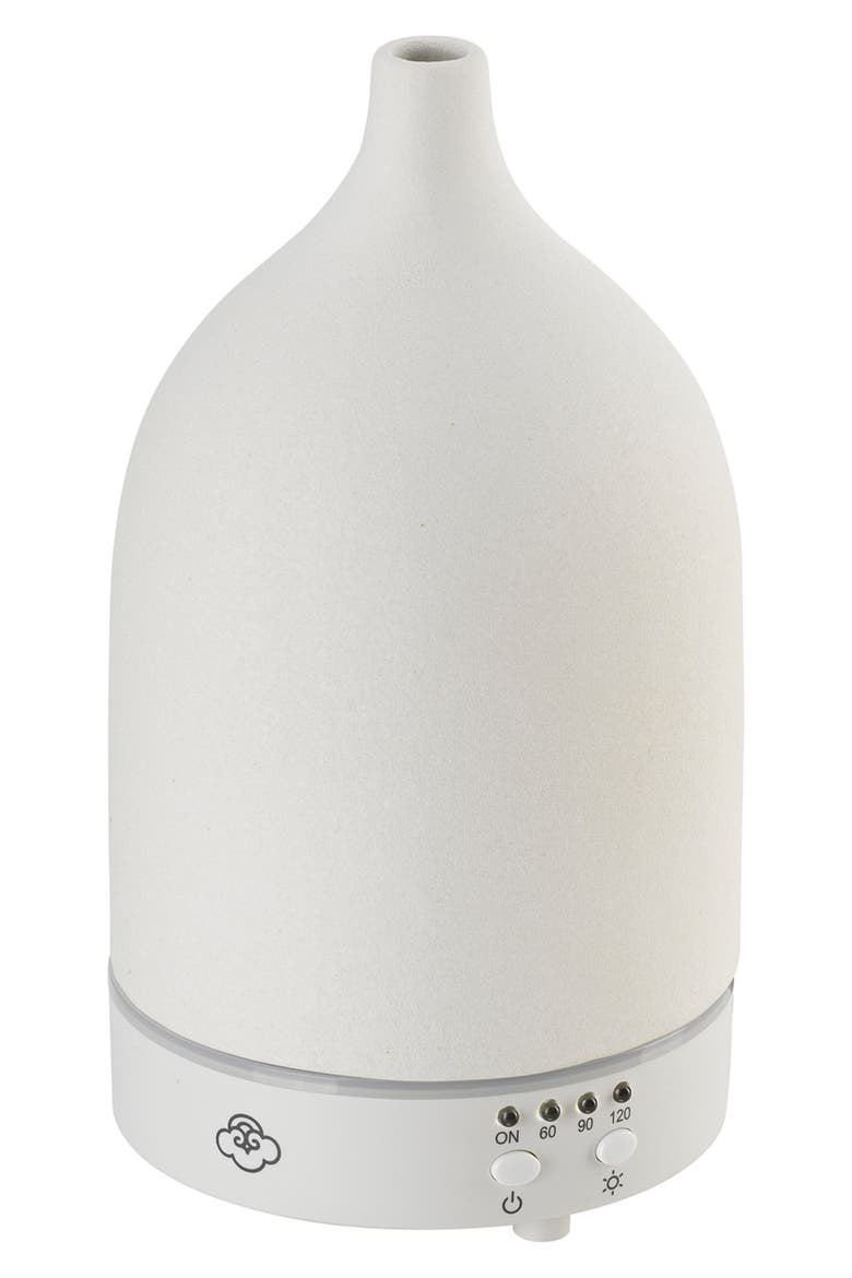 Vapor Ceramic Ultrasonic Diffuser, Alternate, color, WHITE