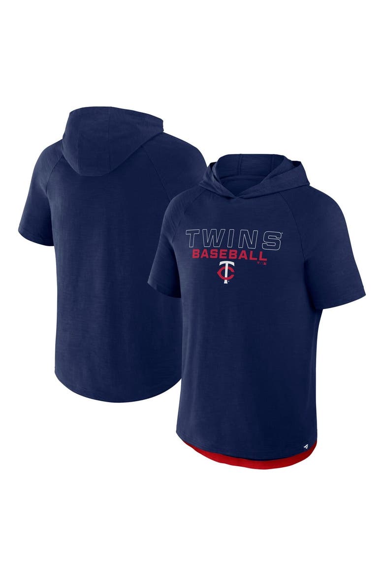 Men's Fanatics Navy Minnesota Twins Clubhouse Optimal Play Raglan Hoodie T-Shirt, Main, color, Navy