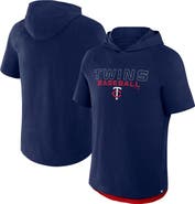 FANATICS Men's Fanatics Navy Minnesota Twins Clubhouse Optimal Play Raglan Hoodie T-Shirt