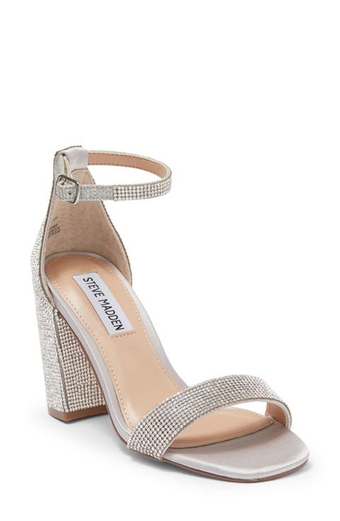 Spark Embellished Ankle Strap Sandal (Women)