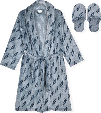 Kids' Fleece Robe & Slippers Set