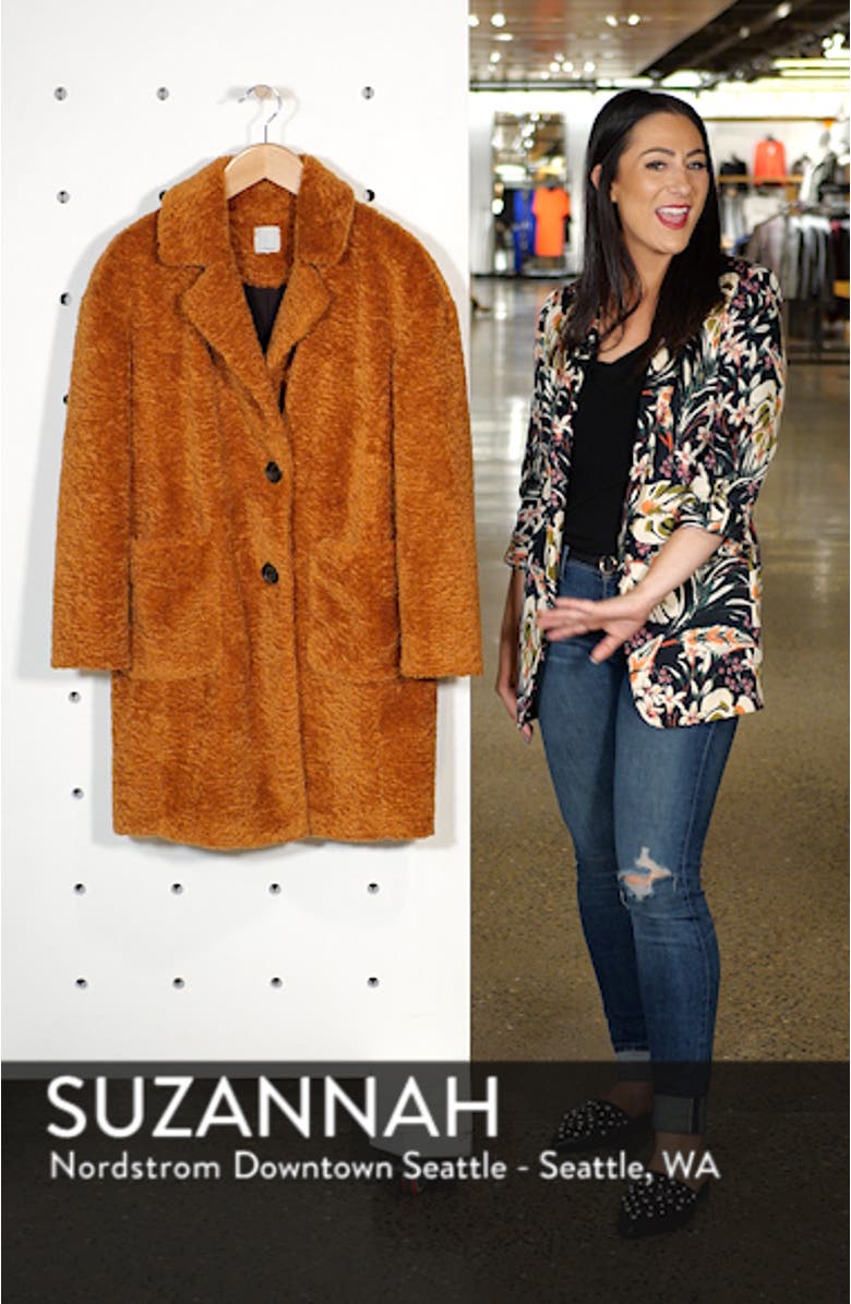 x Atlantic-Pacific Faux Fur Coat, sales video thumbnail