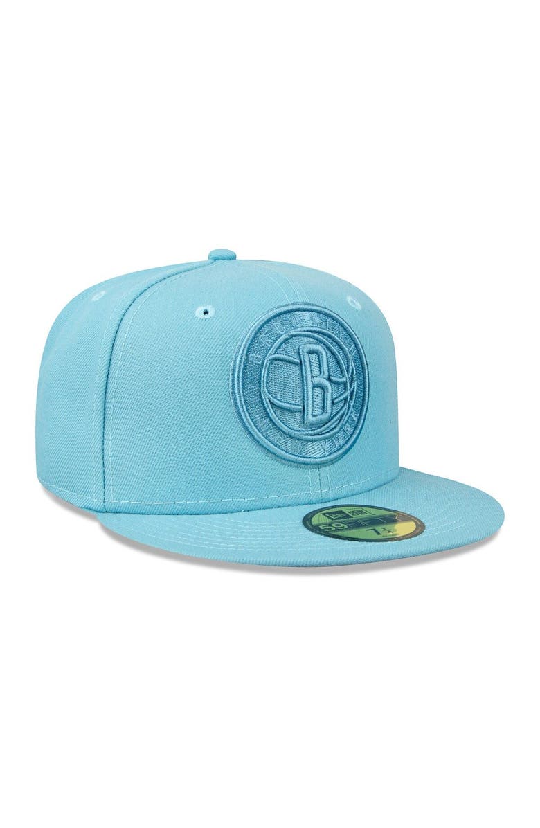 New Era Men's New Era Blue Brooklyn Nets Color Pack Foam 59FIFTY Fitted Hat, Alternate, color, 