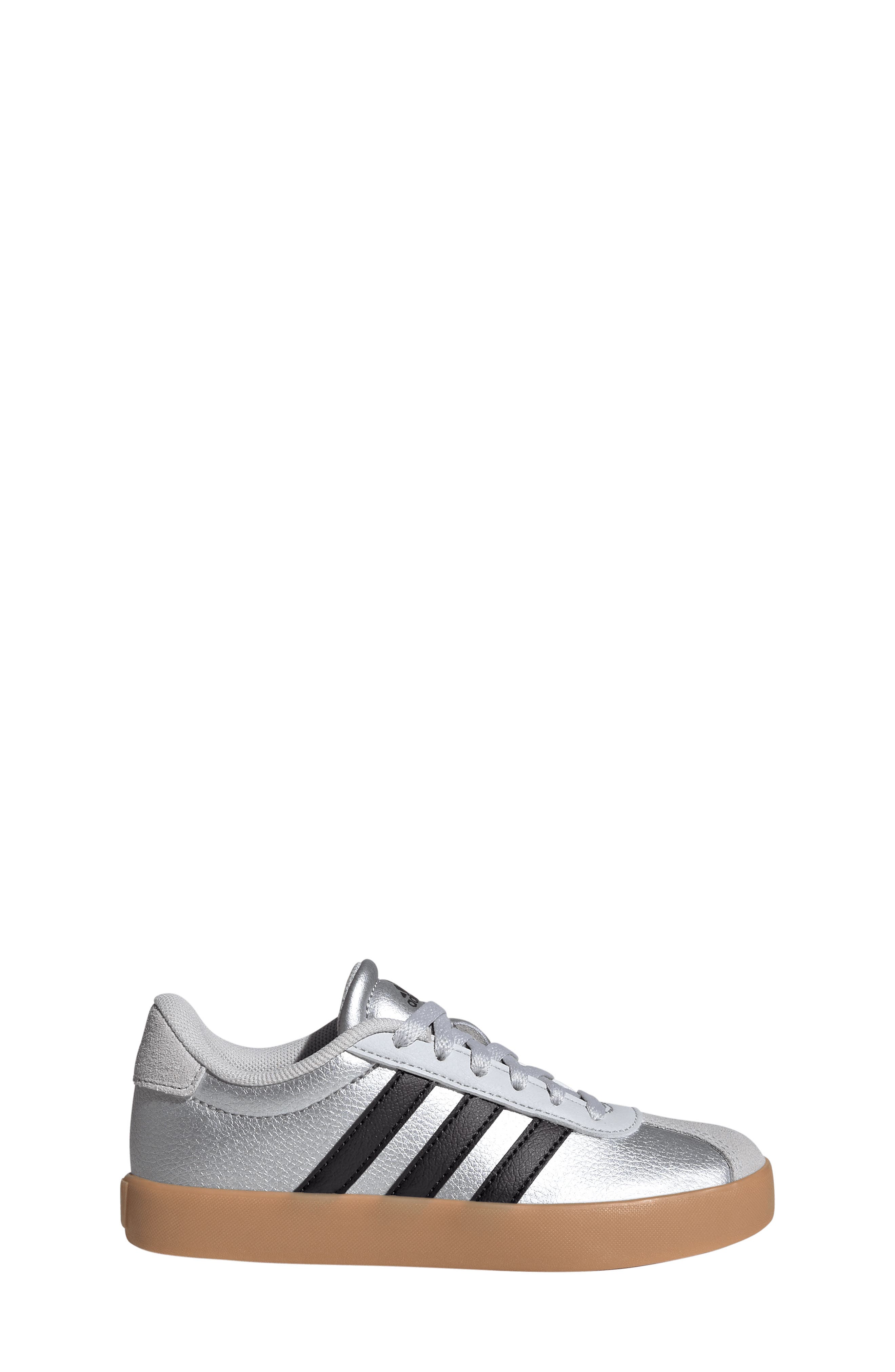 Kids' VL Court 3.0 Sneaker, Alternate, color, SILVER/ CORE BLACK/ GREY