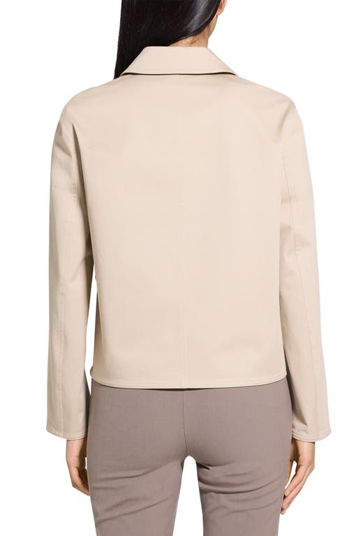 Theory Boxy Jacket In Soft Taupe