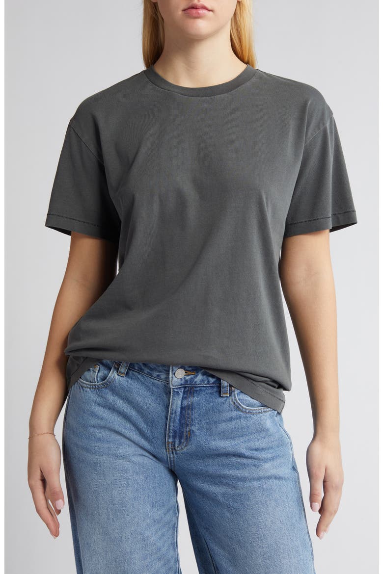Oversize Cotton T-Shirt, Main, color, BLACK NIGHT