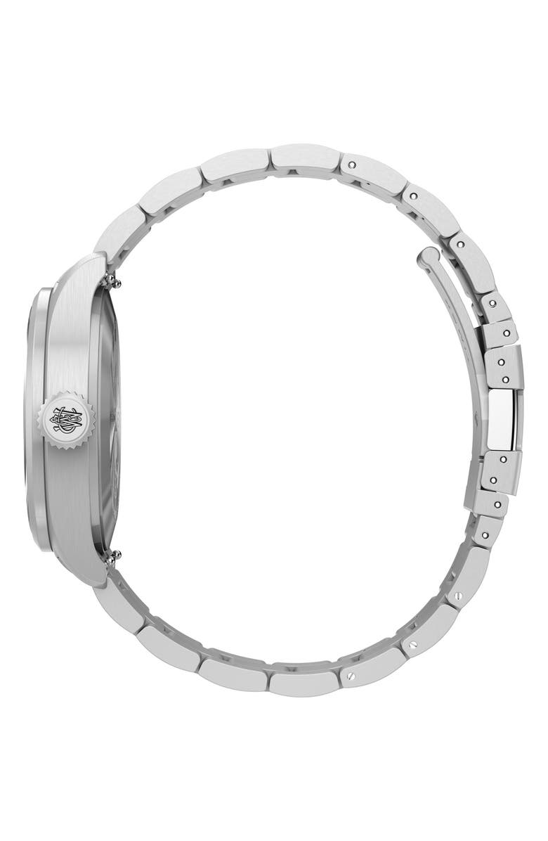 Timex<sup>®</sup> Waterbury Ace 41mm Stainless Steel Bracelet Watch, Alternate, color, Black/ Silver-Tone