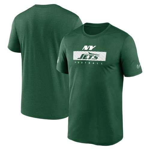 Nike Green New York Jets Sideline Legend Performance T-shirt In Green