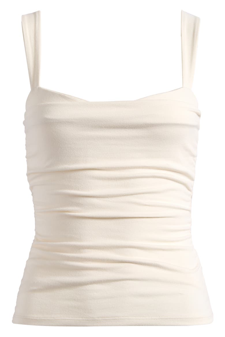 Trish Ruched Tank, Alternate, color, FIOR DI LATTE