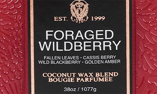 Voluspa Foraged Wildberry Three-wick Hearth Candle In Red