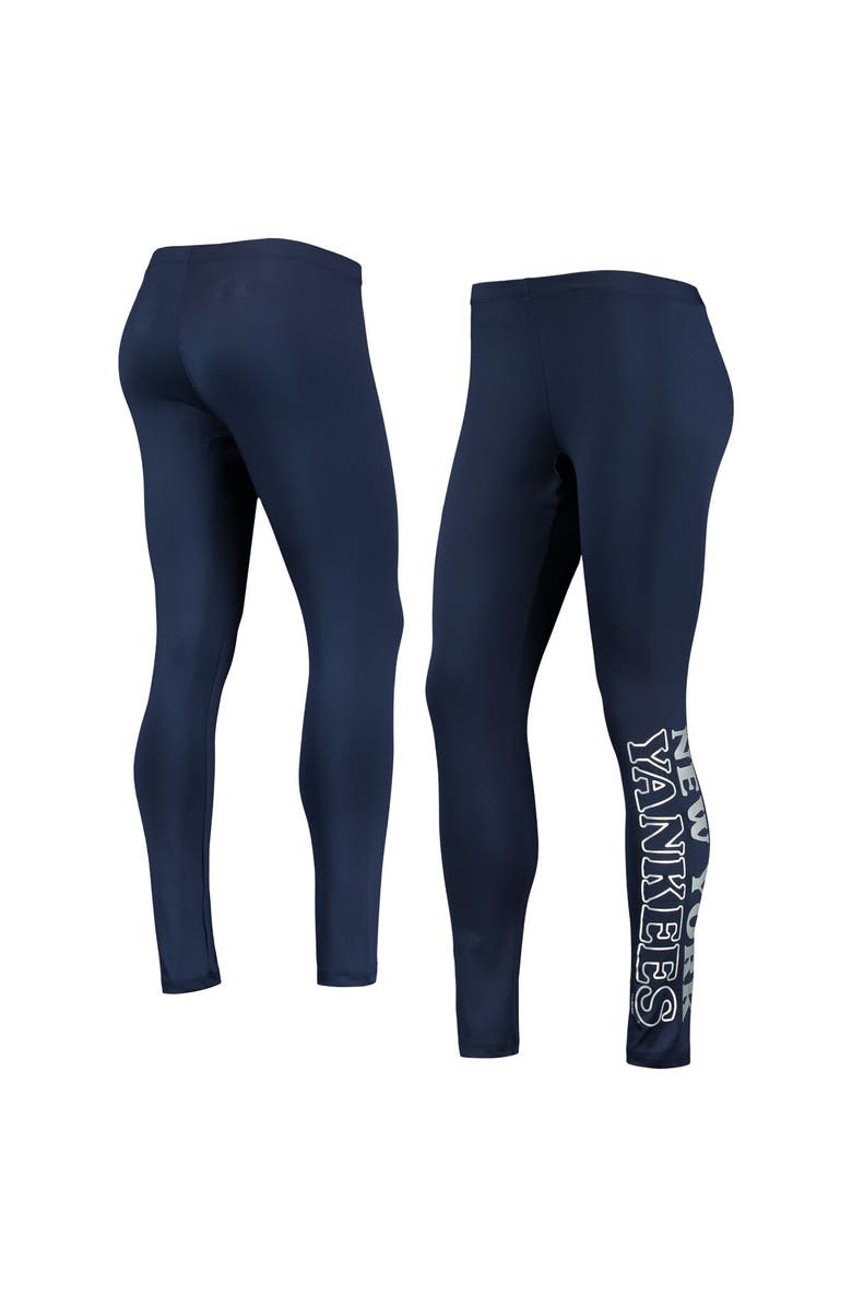 G-III 4HER BY CARL BANKS Women's G-III 4Her by Carl Banks Navy New York Yankees Stadium Lightweight Leggings, Main, color, Navy