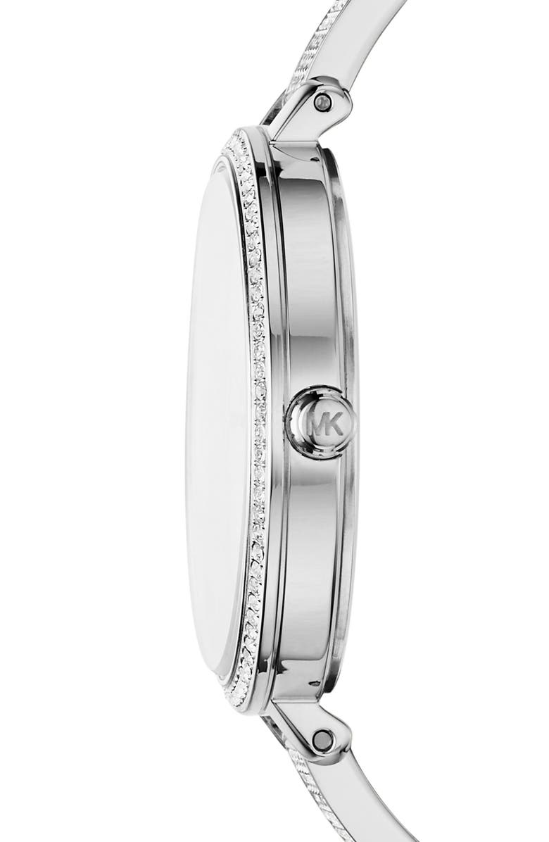 Michael Kors Jaryn Pavé Bangle Watch, 36mm, Alternate, color, 