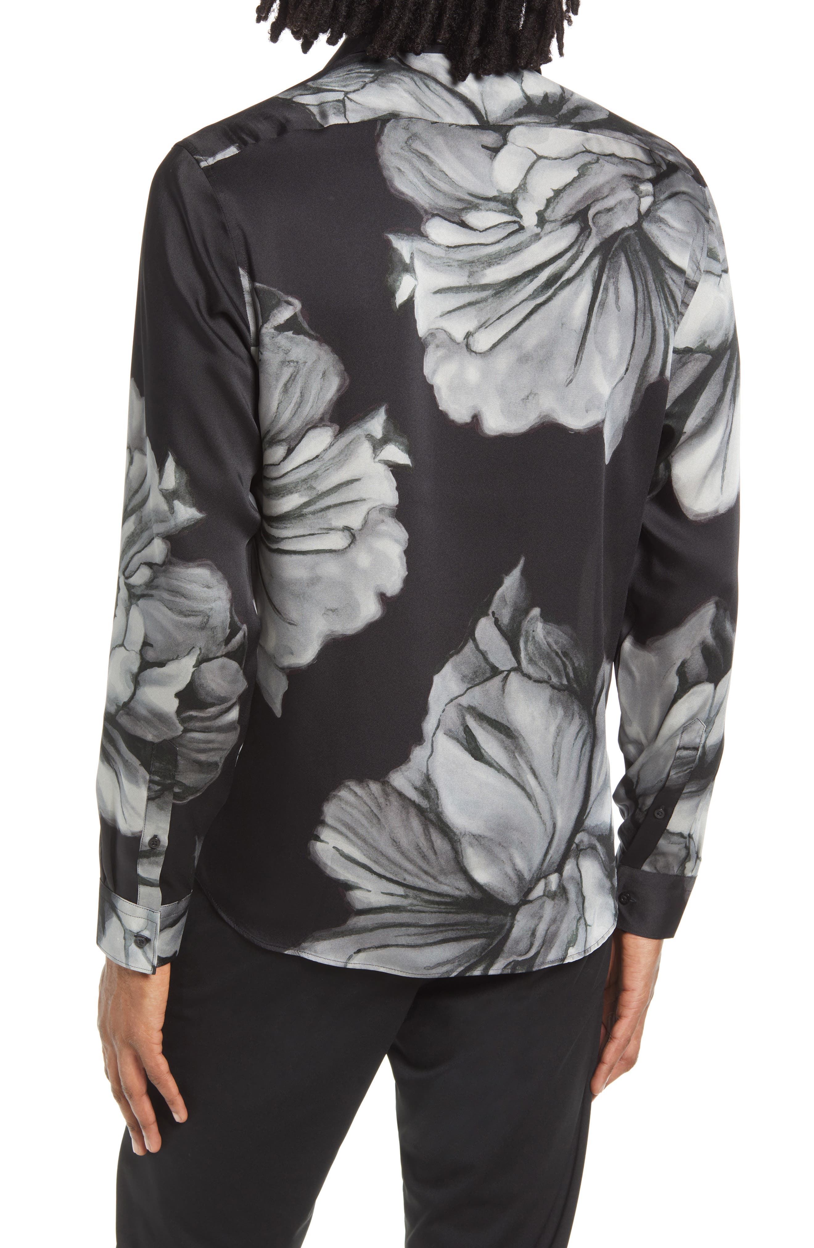 Reiss Shawn Floral Button-Up Shirt (Men) | Nordstromrack