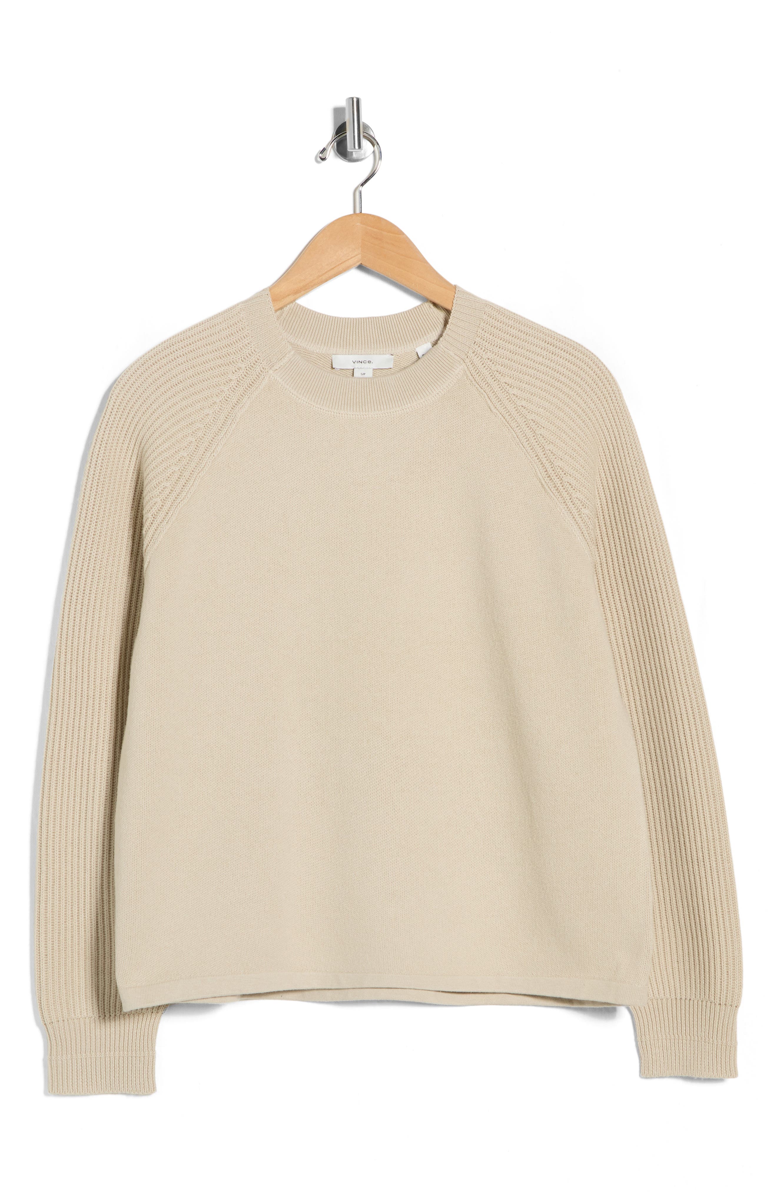 Vince Ribbed Cotton Pullover