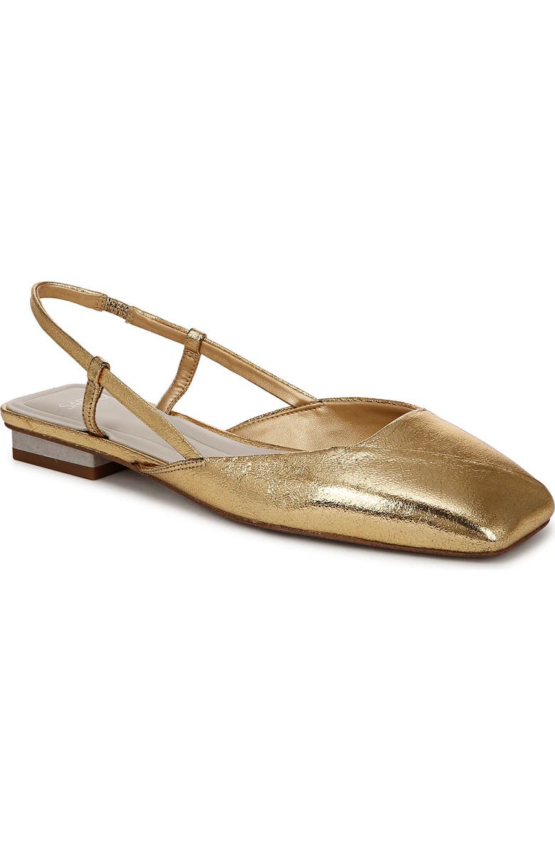 SARTO by Franco Sarto Telica Slingback Flat, Main, color, Gold